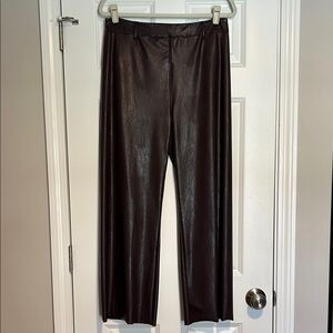 LYSSE Faux Leather Wide Leg Pants Women's Size Large